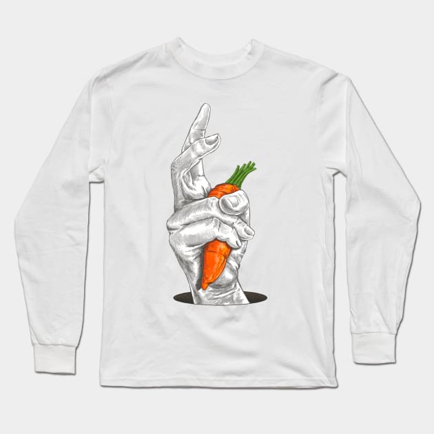 Rabbit & Carrot Long Sleeve T-Shirt by kookylove